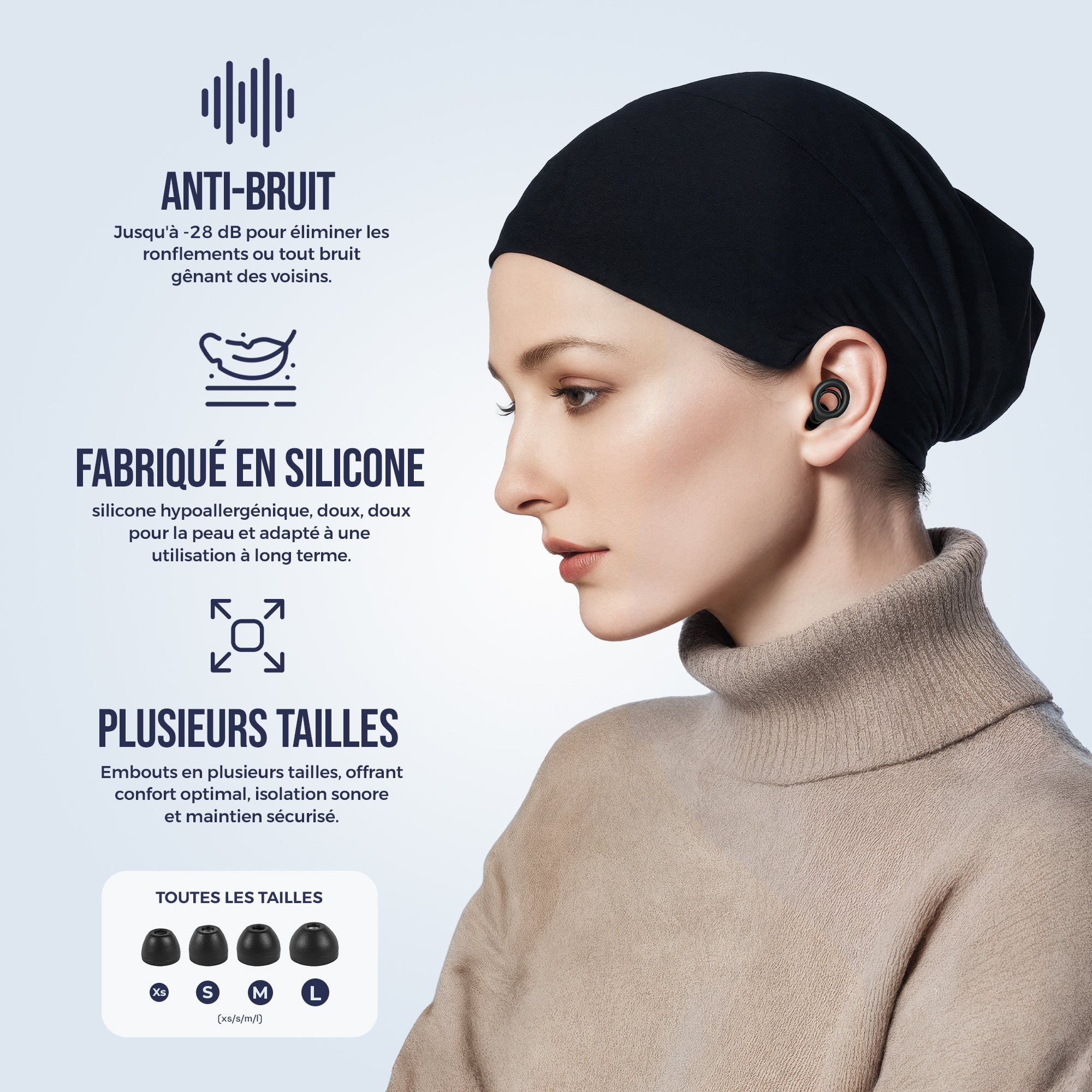 Bouchons d’oreille pour dormir – Octepa