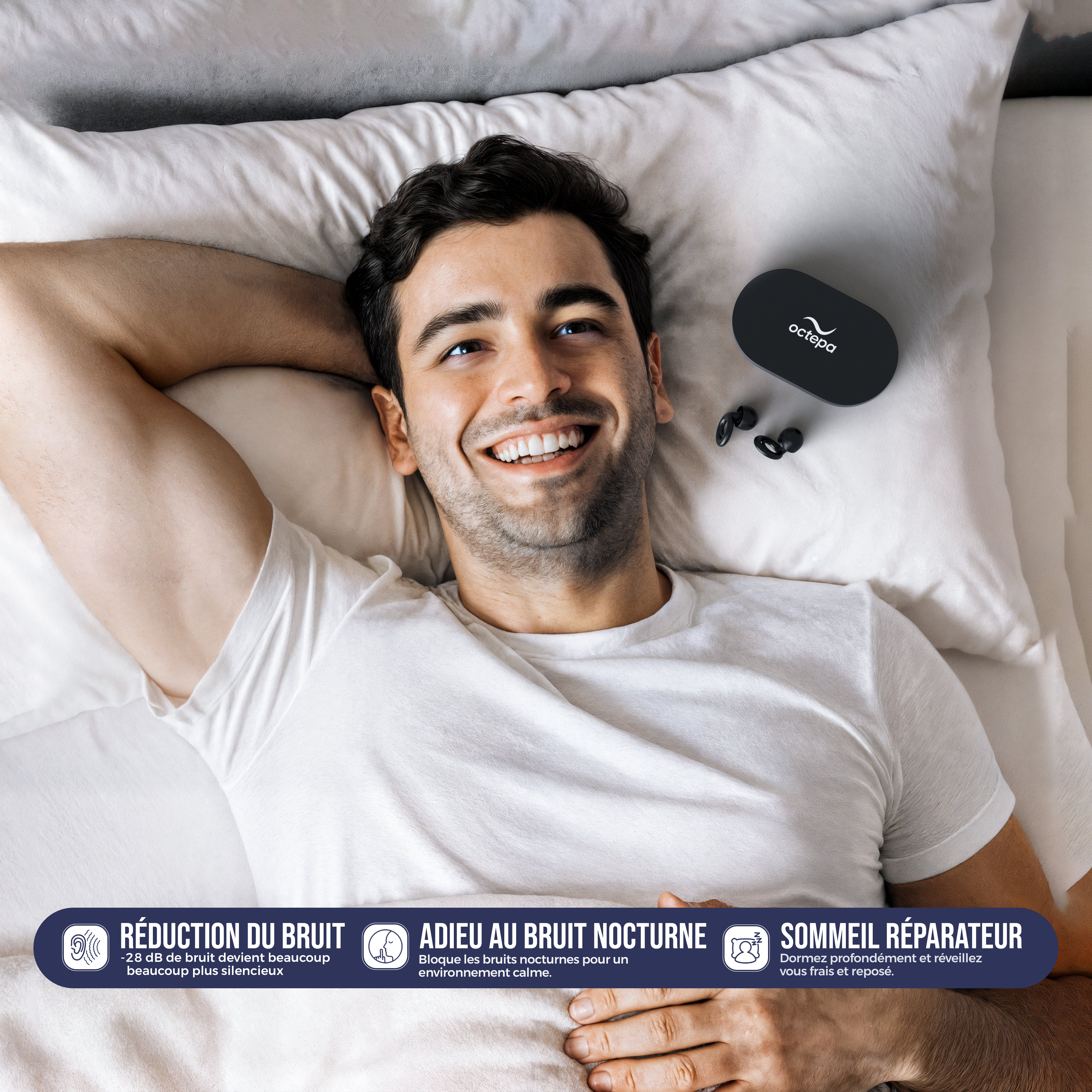 Bouchons d’oreille pour dormir – Octepa