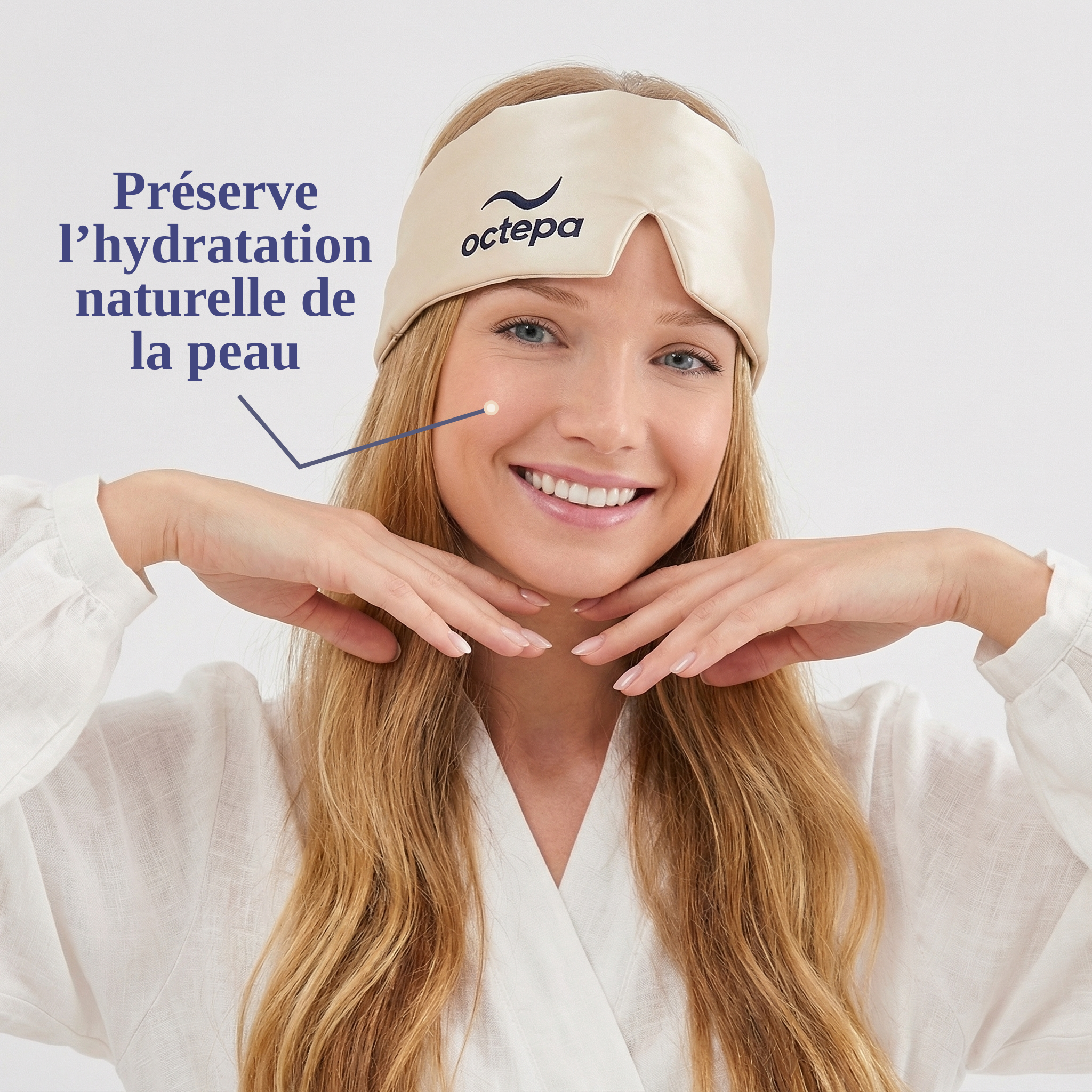 Le masque de nuit anti-âge en soie