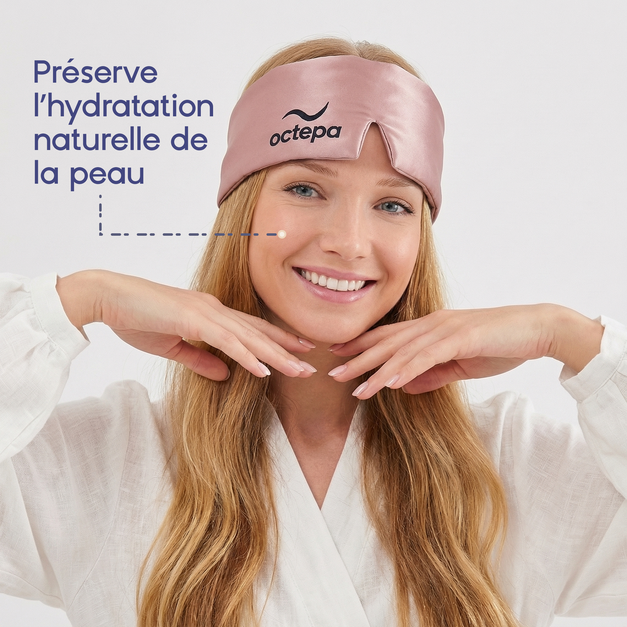 Le masque de nuit anti-âge en soie