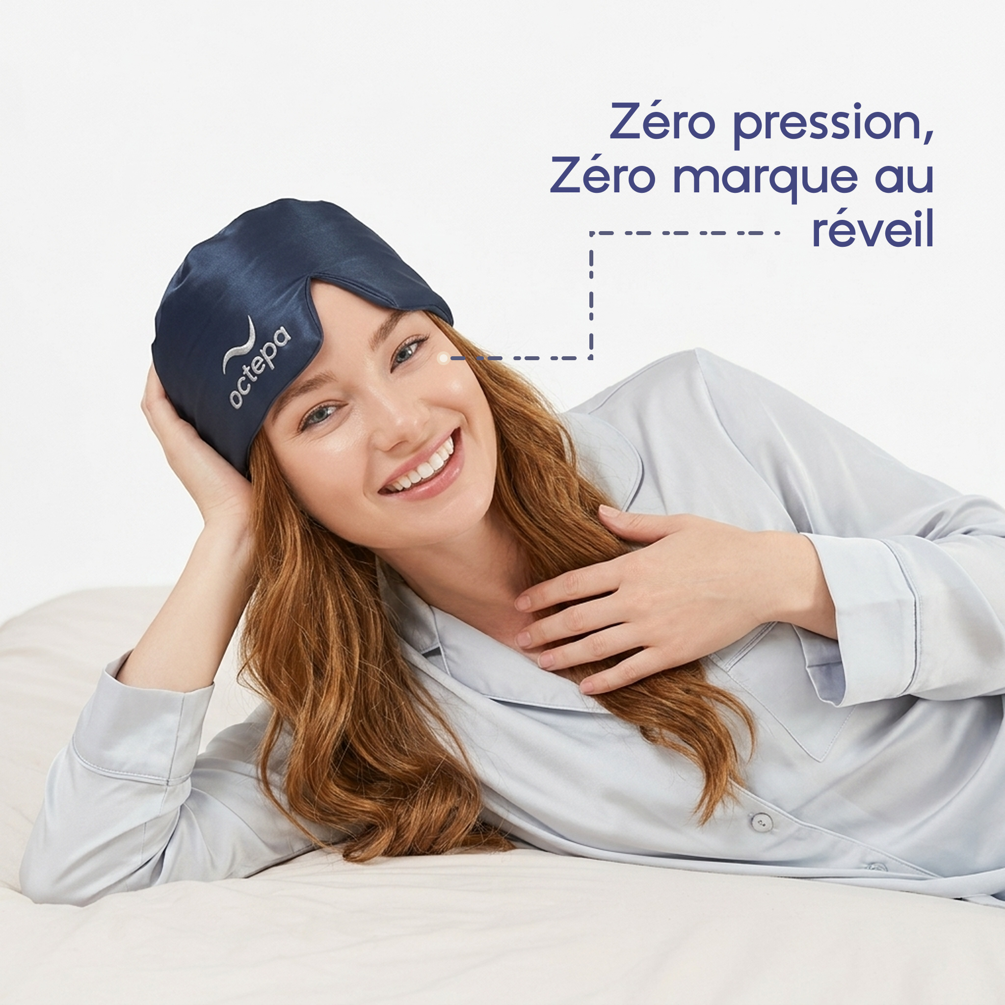 Le masque de nuit anti-âge en soie