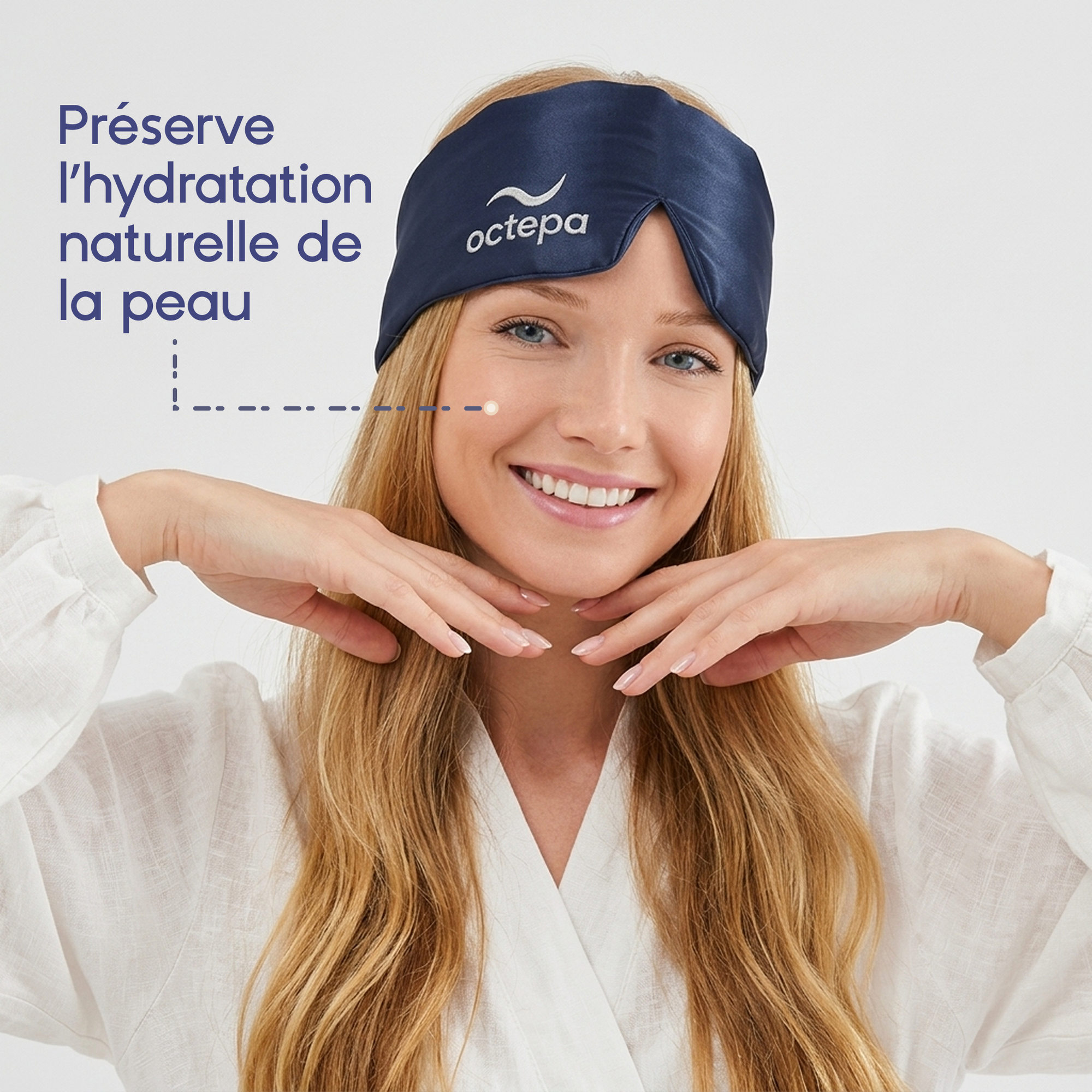 Le masque de nuit anti-âge en soie